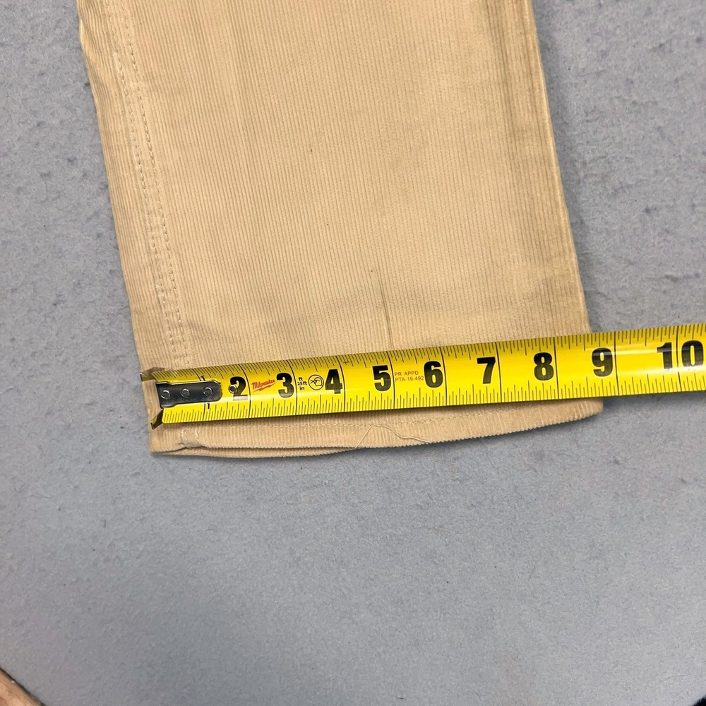 Vintage 70s Wrangler Corduroy Pants Boot Flare Made in USA Womens 27 M x 32L Tan - Picture 9 of 10